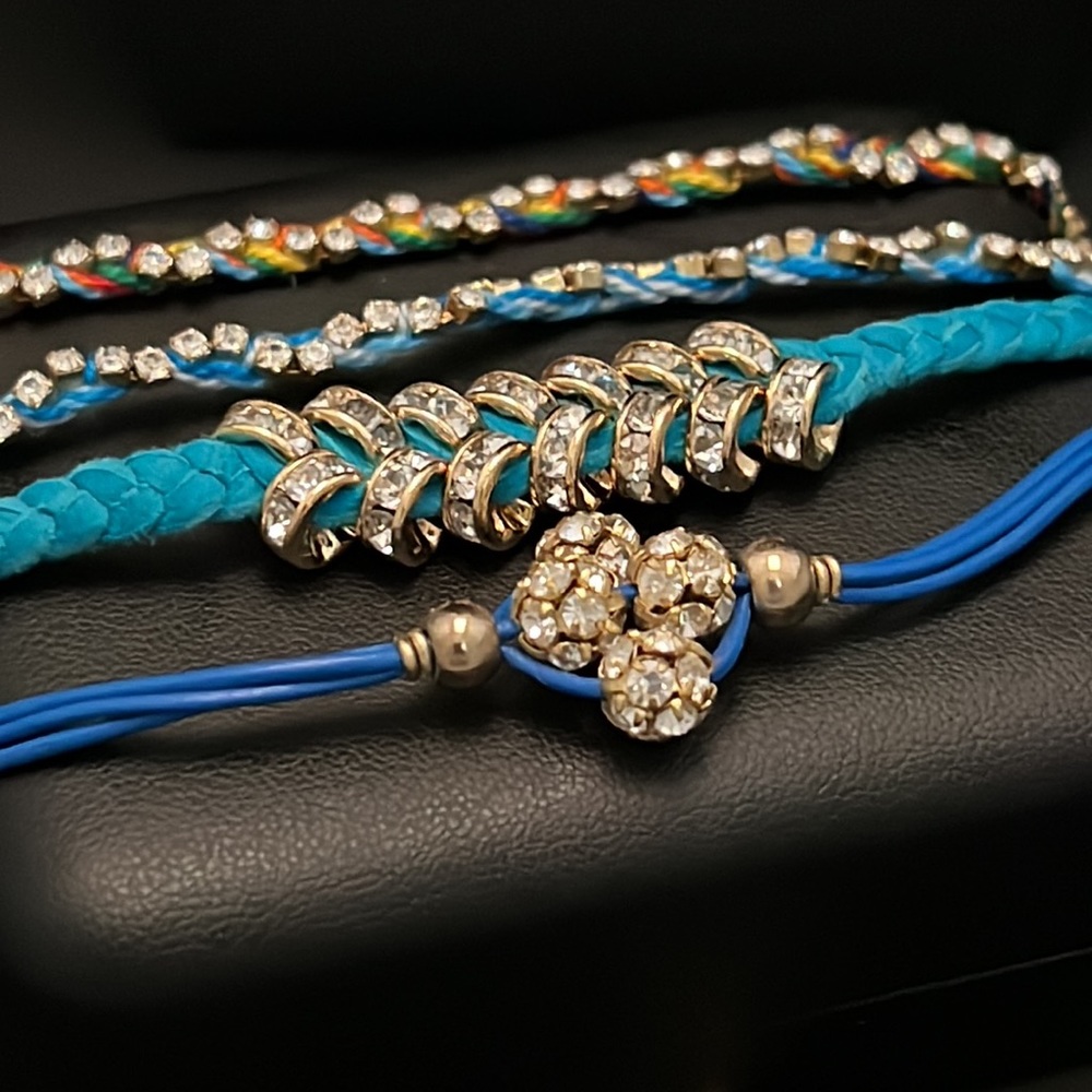 Ettika Handcrafted Rhinestone & Macrame Bracelets - Picture 3 of 5